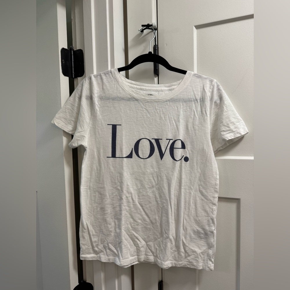 Love Graphic Perfect Short Sleeve Tee - White Medium